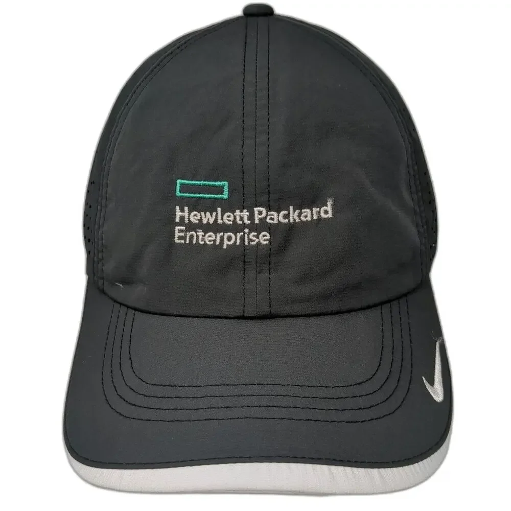 Nike Baseball Cap Black OSFM Dri-FIT Hewlett Packard Enterprise Strapback Hat